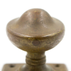 Bronze Oval Dummy Knob with Square Plate