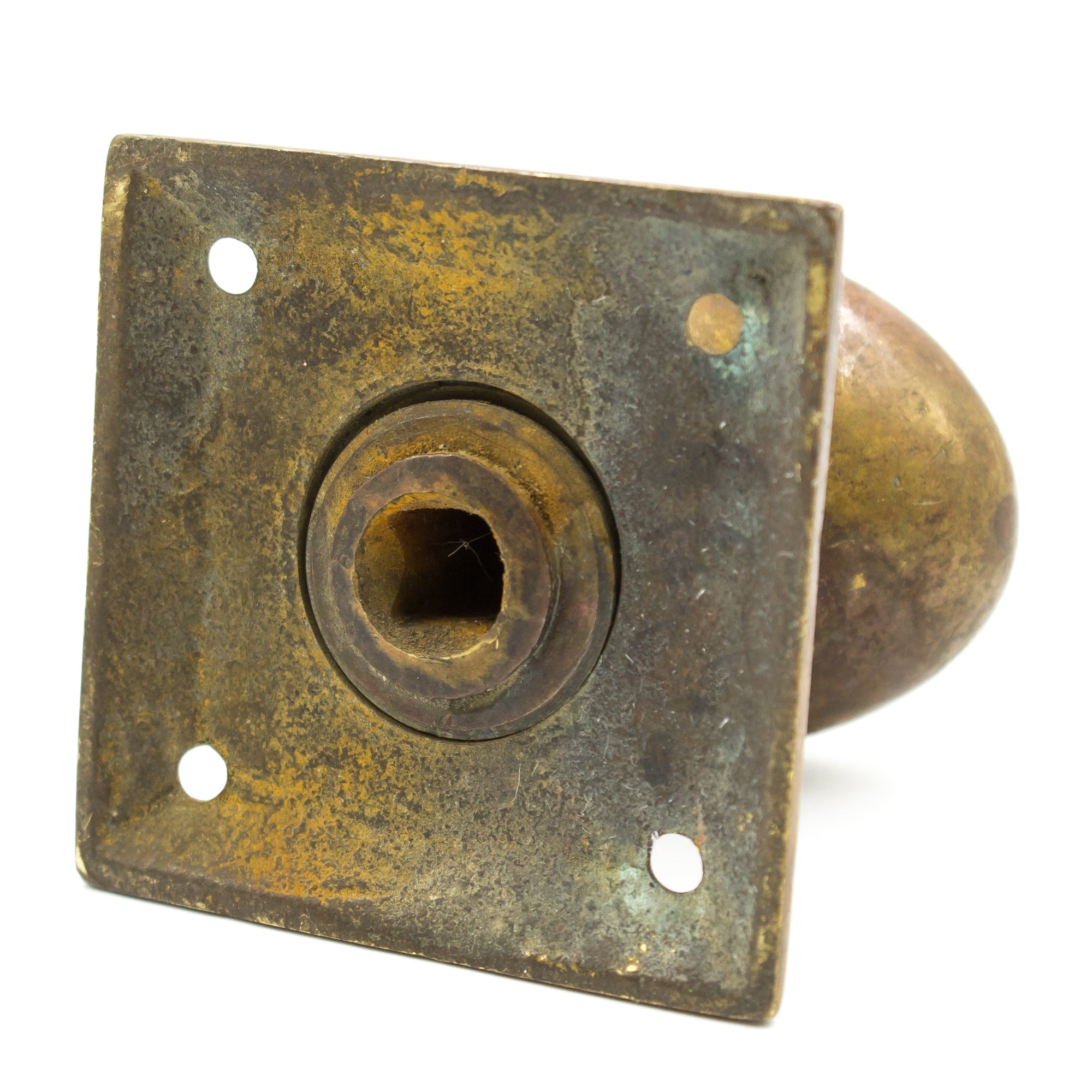 Bronze Oval Dummy Knob with Square Plate