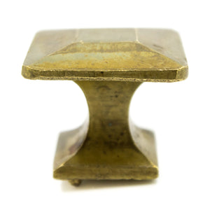 Square Mission Brass Knobs