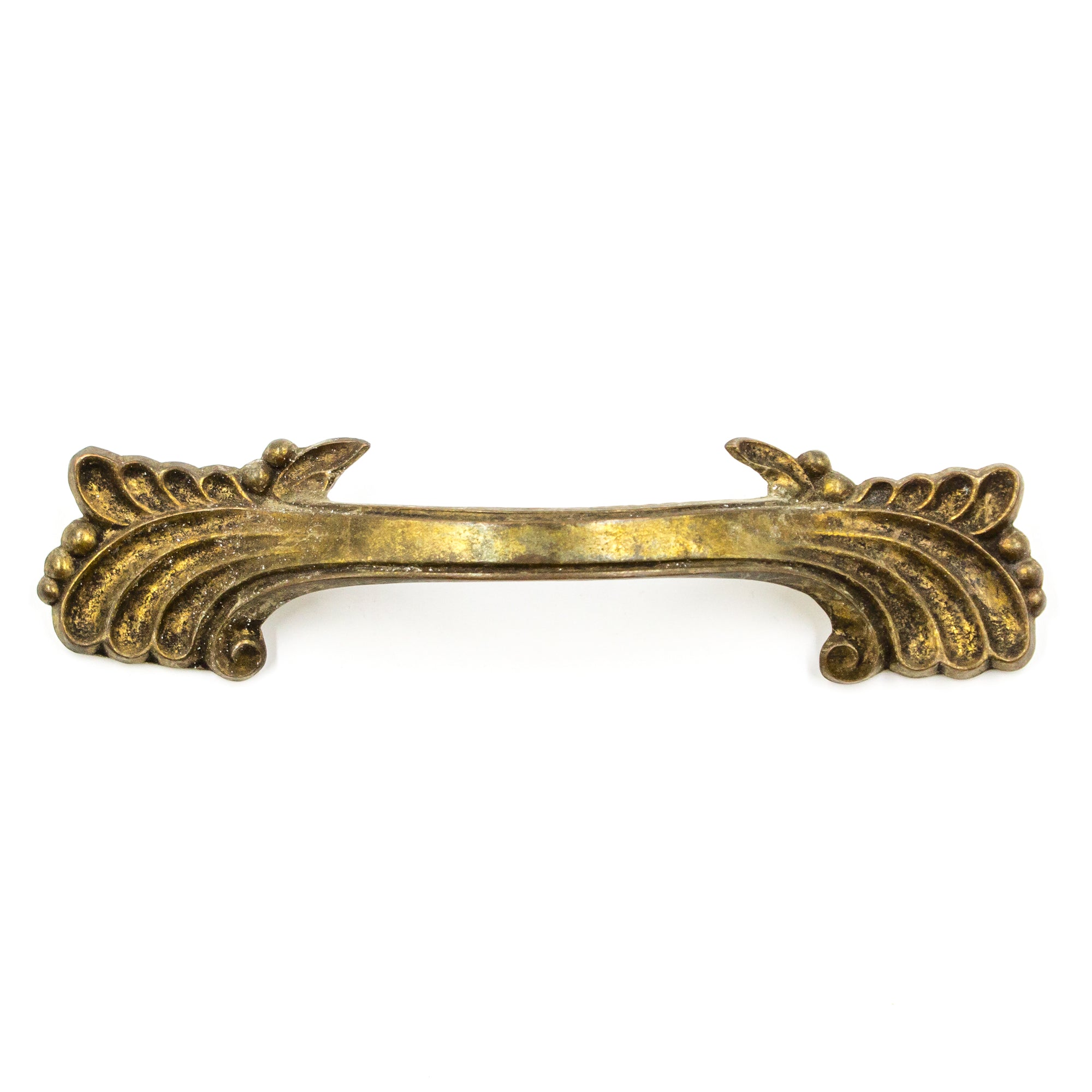 Floral Faux French Antique Brass Pulls