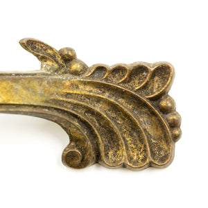 Floral Faux French Antique Brass Pulls