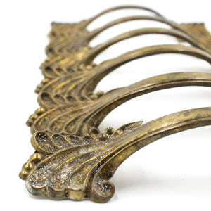 Floral Faux French Antique Brass Pulls