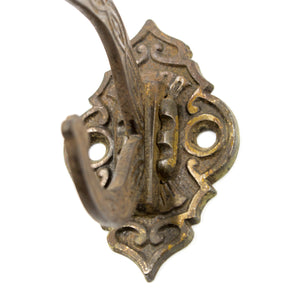 Detailed Iron Victorian Coat and Hat Hook