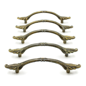 Thin Antique Brass Faux French Pulls