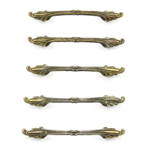 Thin Antique Brass Faux French Pulls