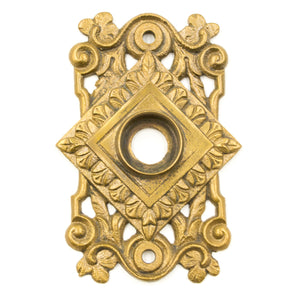 Rectangular Bronze Door Plate Rosette