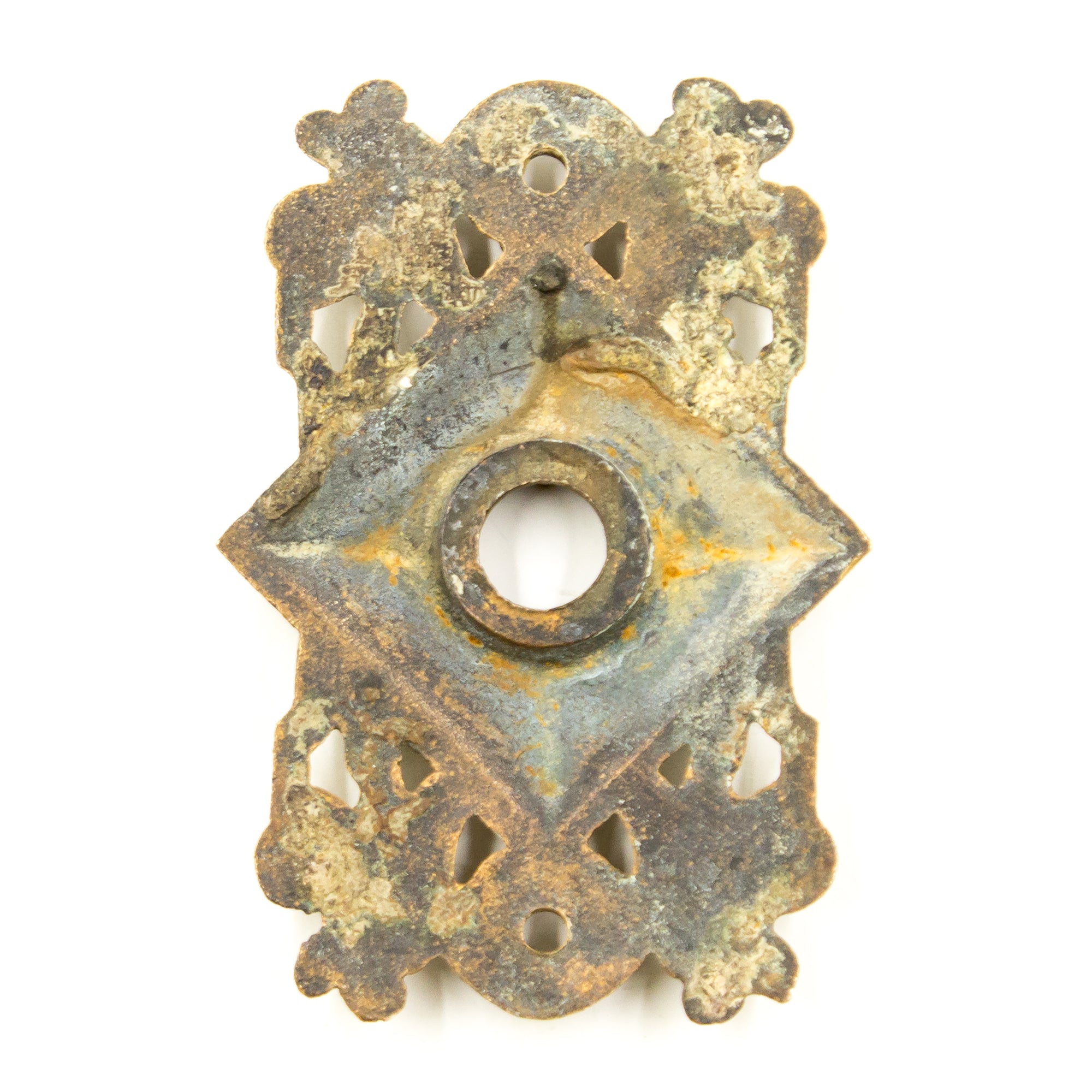 Rectangular Bronze Door Plate Rosette