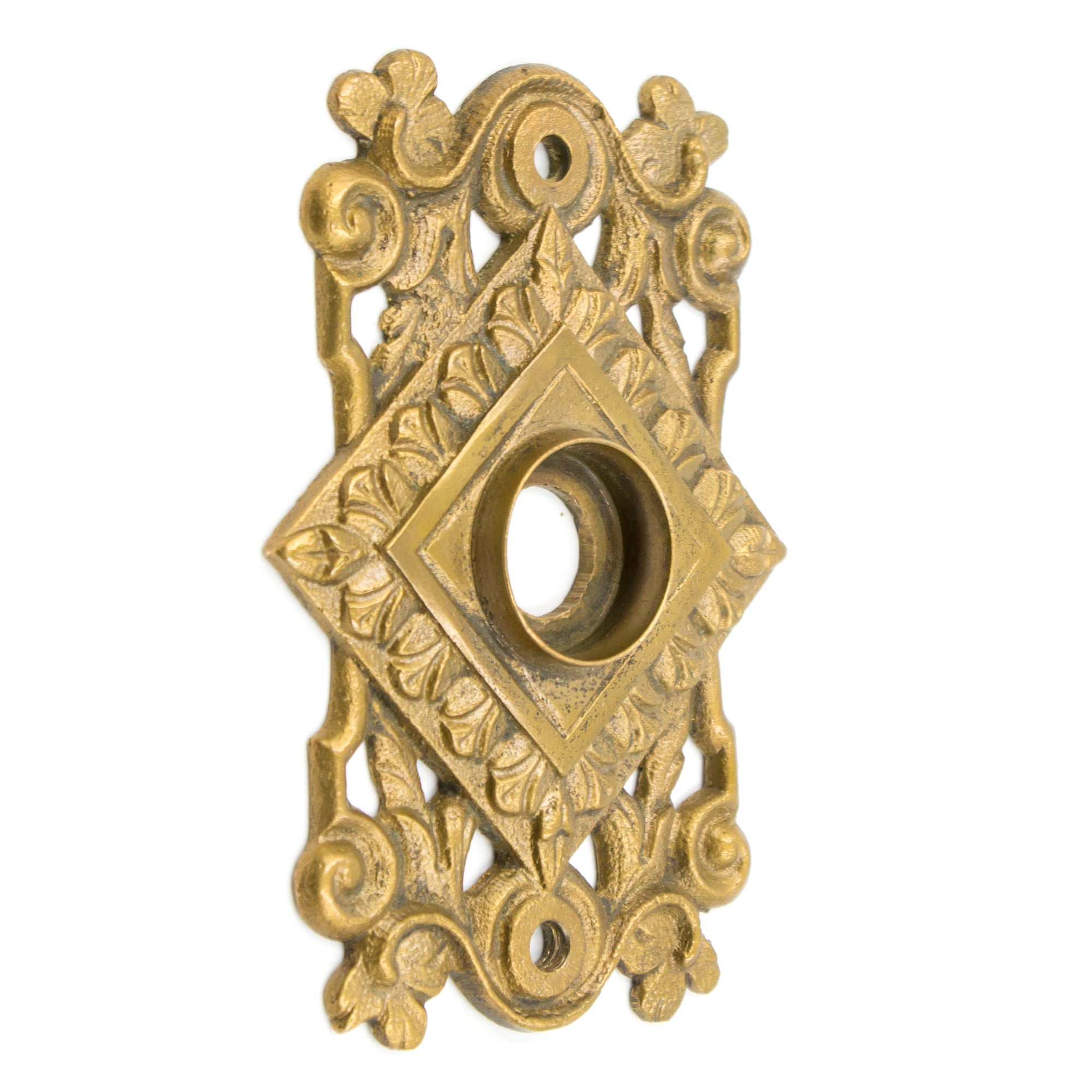 Rectangular Bronze Door Plate Rosette