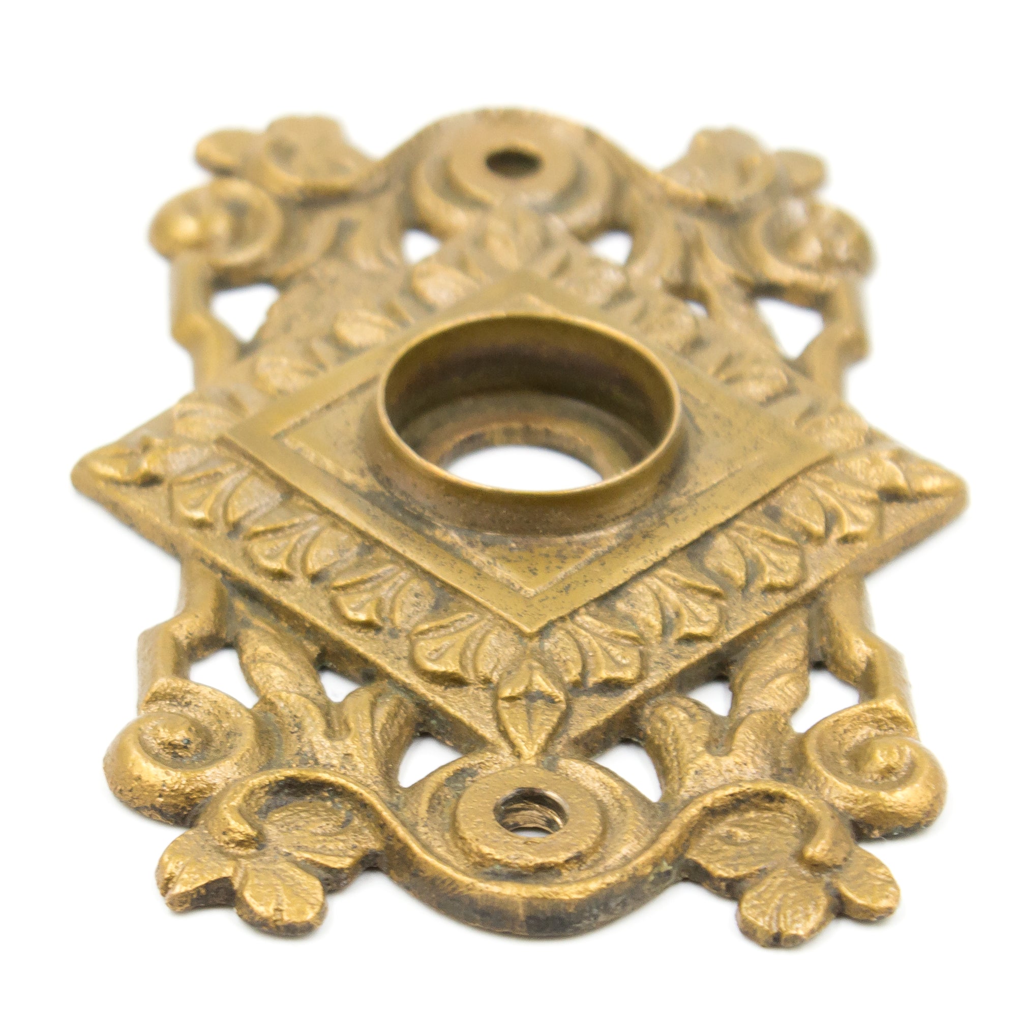 Rectangular Bronze Door Plate Rosette