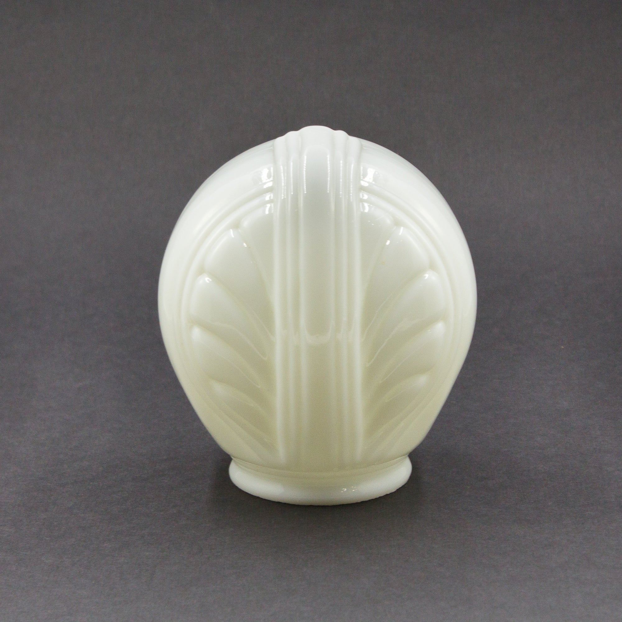 this is a reproduction white glass sconce shade