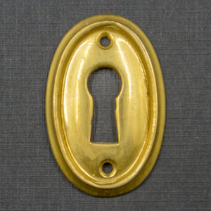 Cast Brass Ringed Key Hole Cover