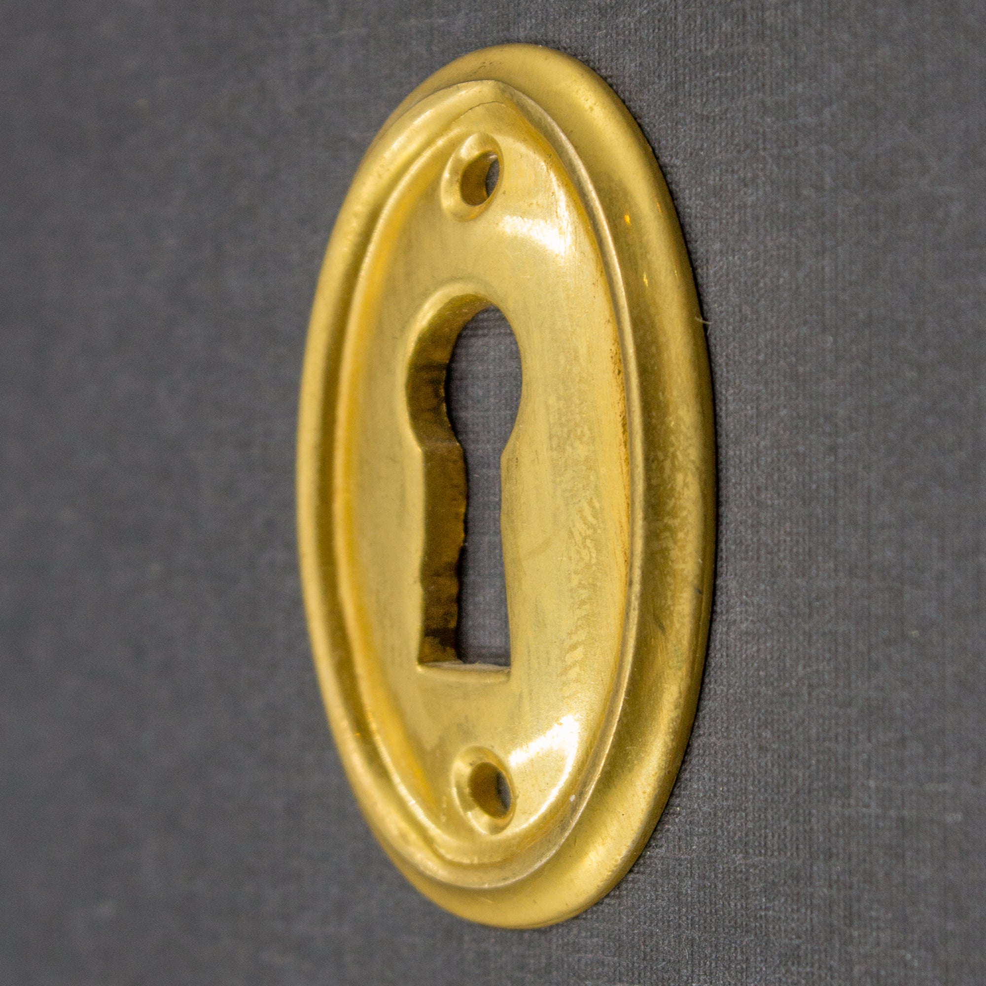 Cast Brass Ringed Key Hole Cover