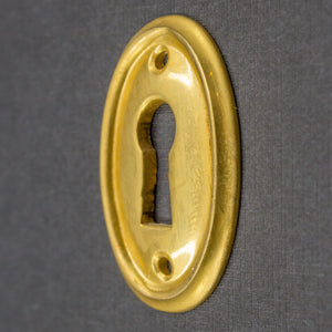 Cast Brass Ringed Key Hole Cover