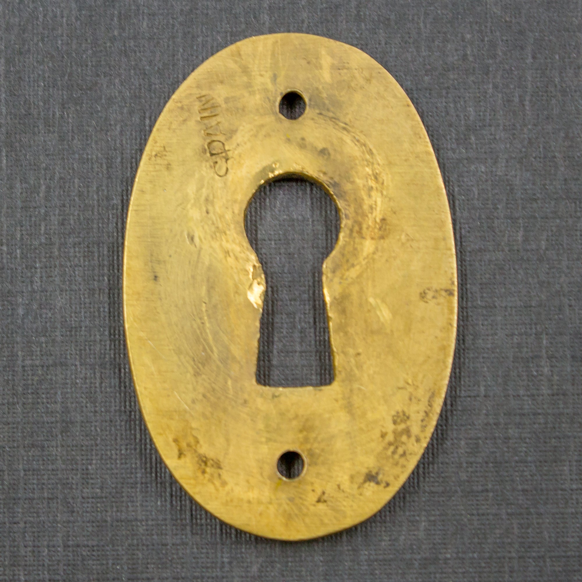 Cast Brass Ringed Key Hole Cover