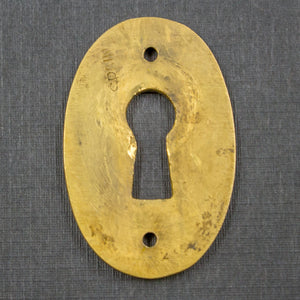 Cast Brass Ringed Key Hole Cover