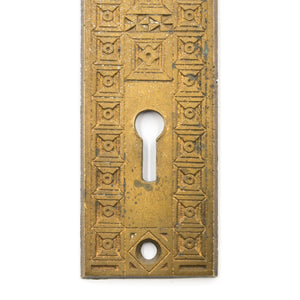 Mallory & Wheeler Bronze Door Knob Escutcheon Pair