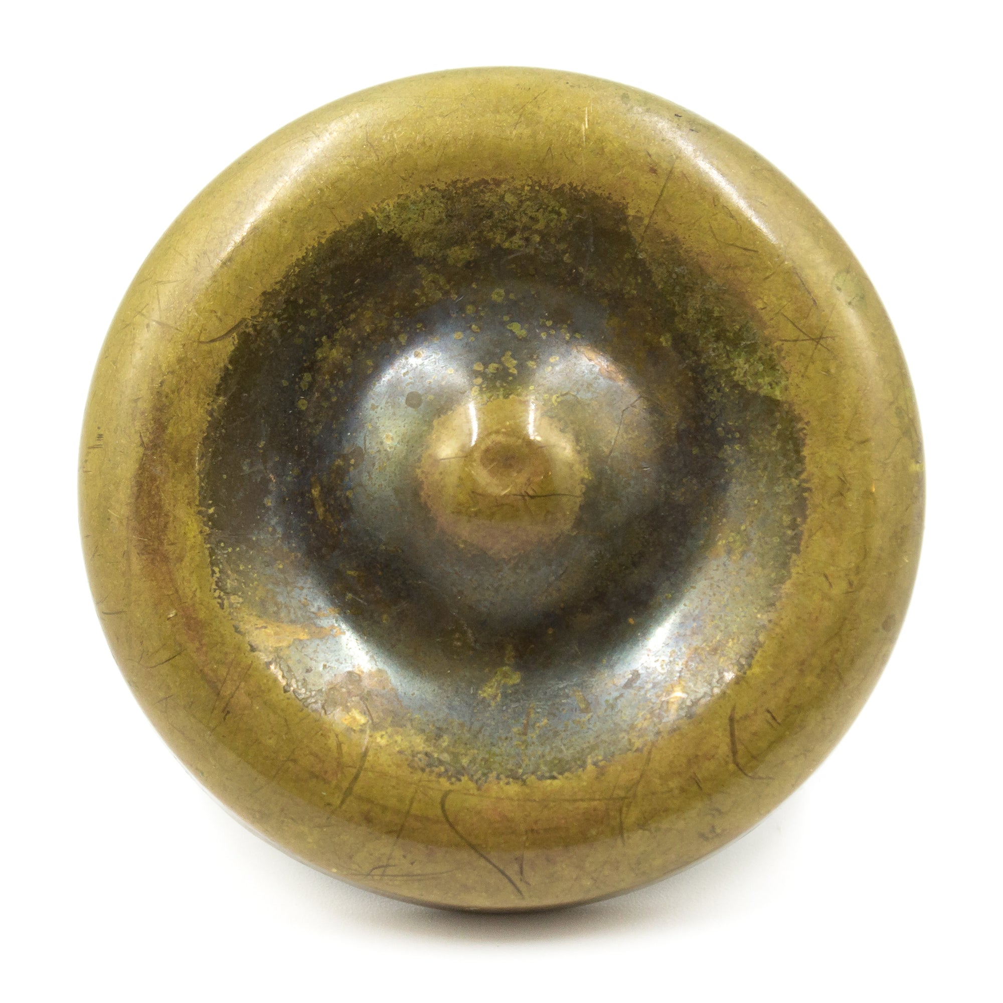 Large Brass Concentric Circle Cabinet Knobs