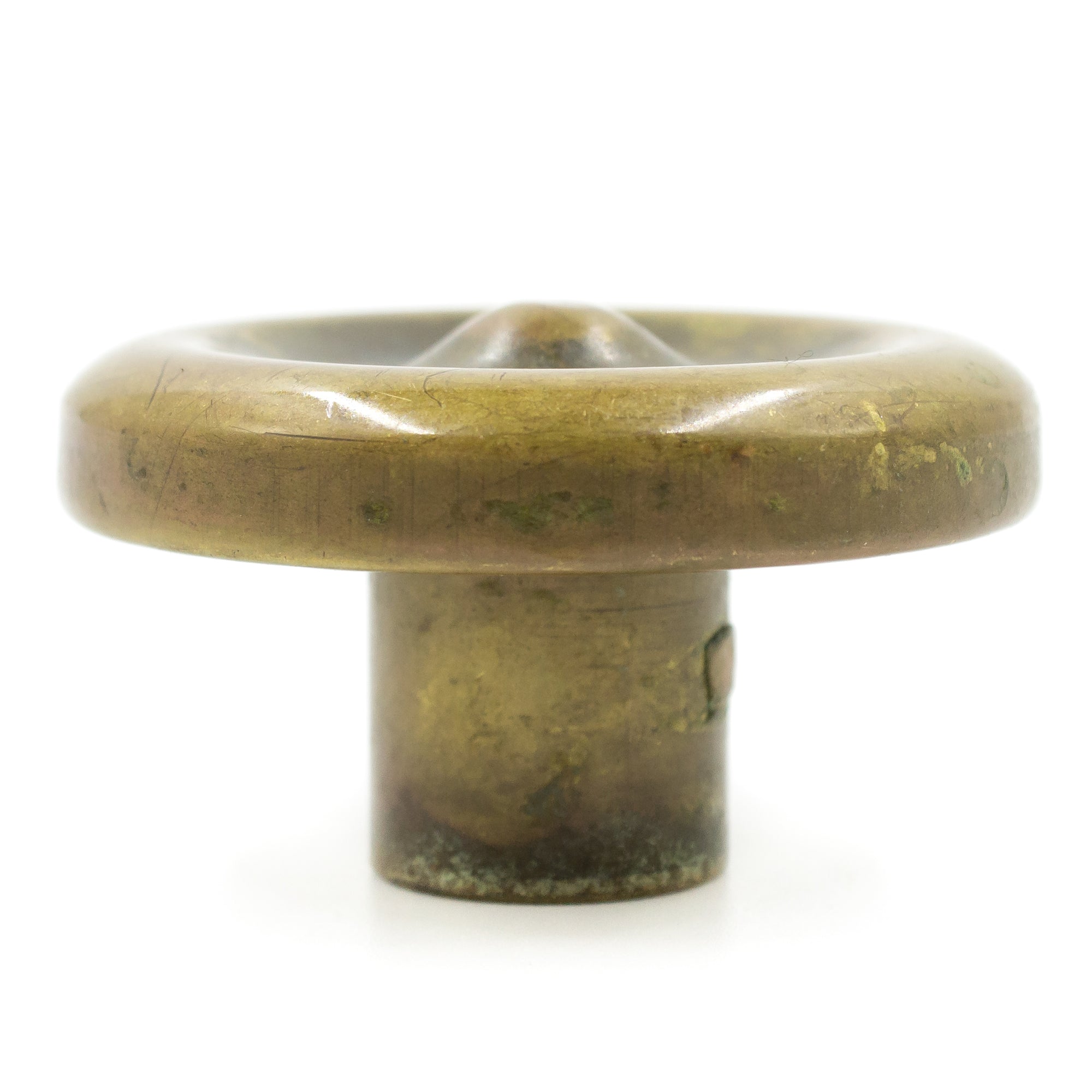 Large Brass Concentric Circle Cabinet Knobs