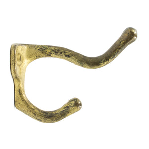 Iron Double Hooks with Gold Finish