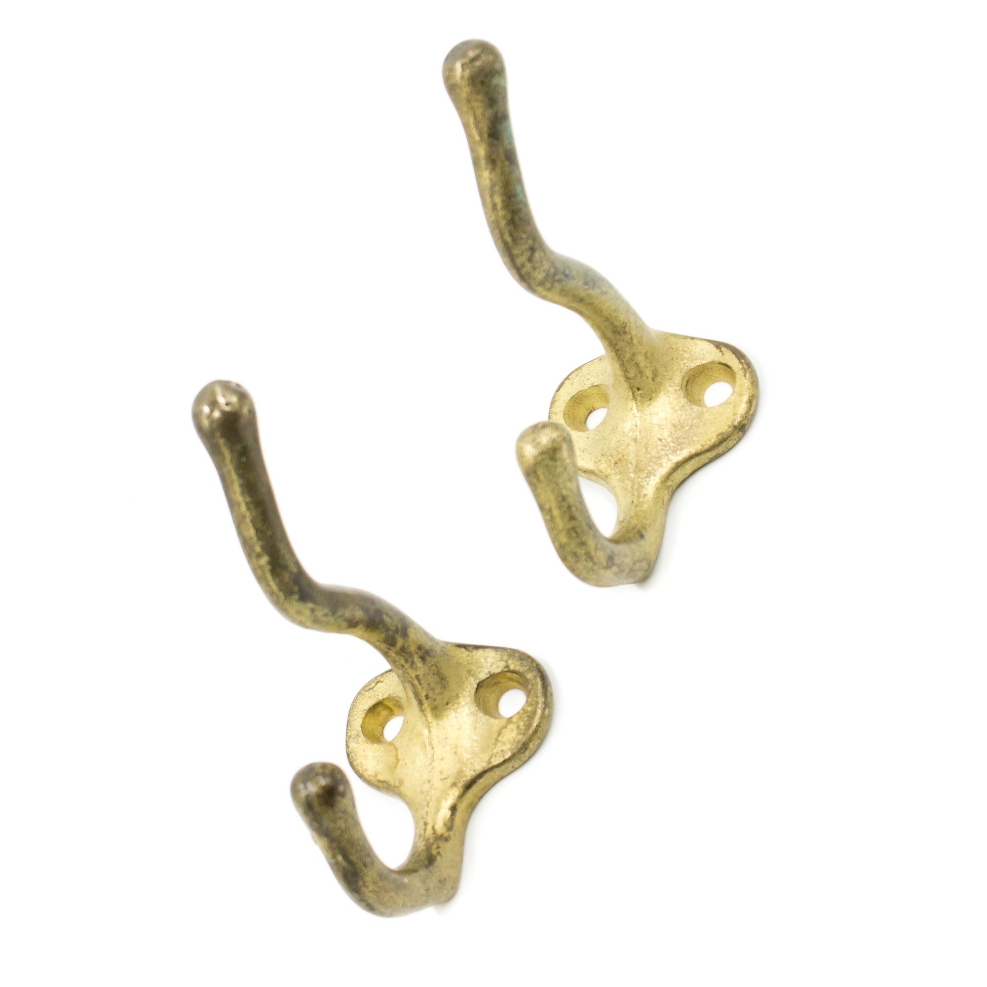 Iron Double Hooks with Gold Finish