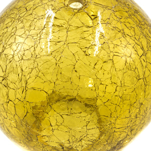 Amber Globe Crackle Glass Shade