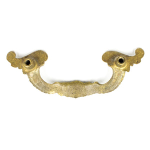 Richly Decorative Small Brass Curved Pulls