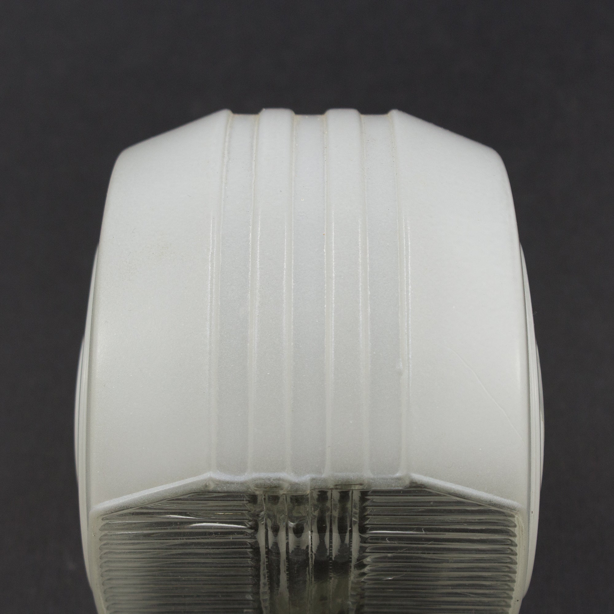 this is a vintage mid century white sconce shade