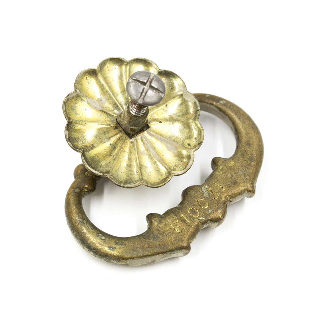 Bronze Bail Pull with Brass Petal Mount