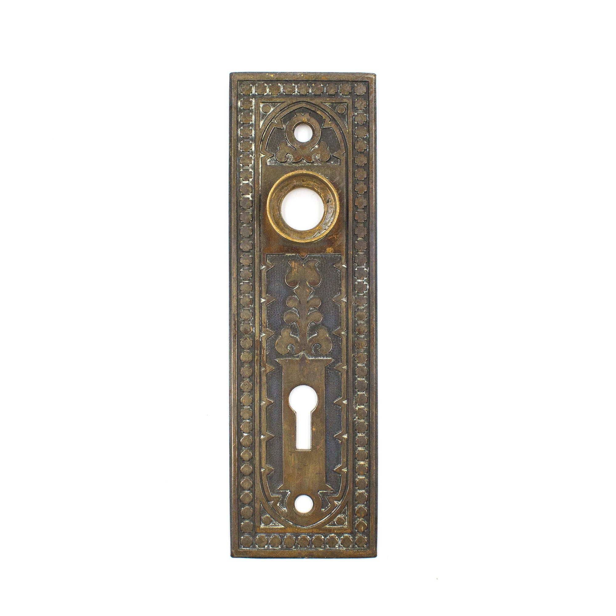 this is a vintage victorian escutcheon