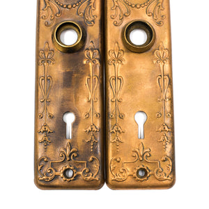 Floral Clifton Pattern Copper Escutcheons