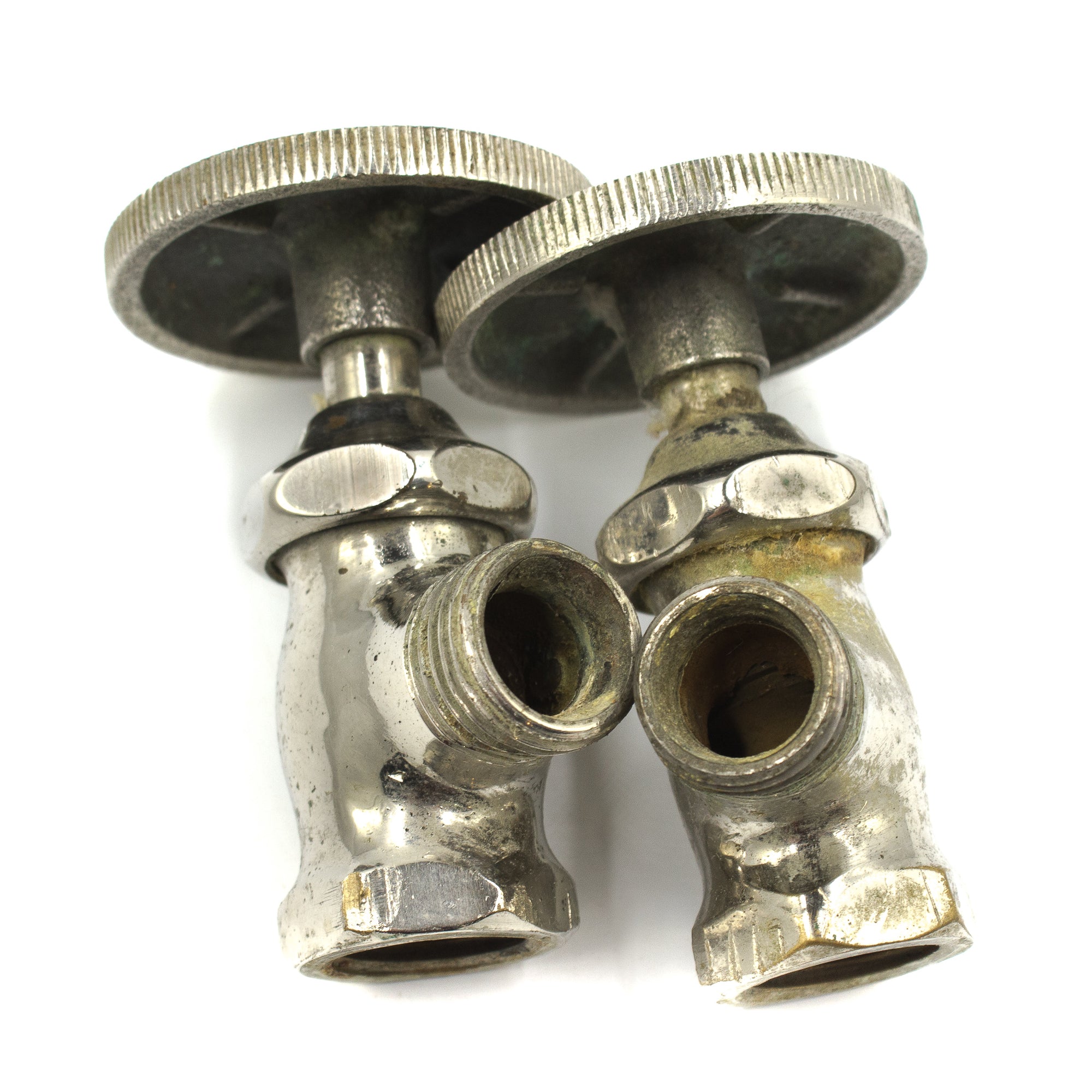 this picture shows where the hoses would attach on a pair of vintage pubco shut off valves