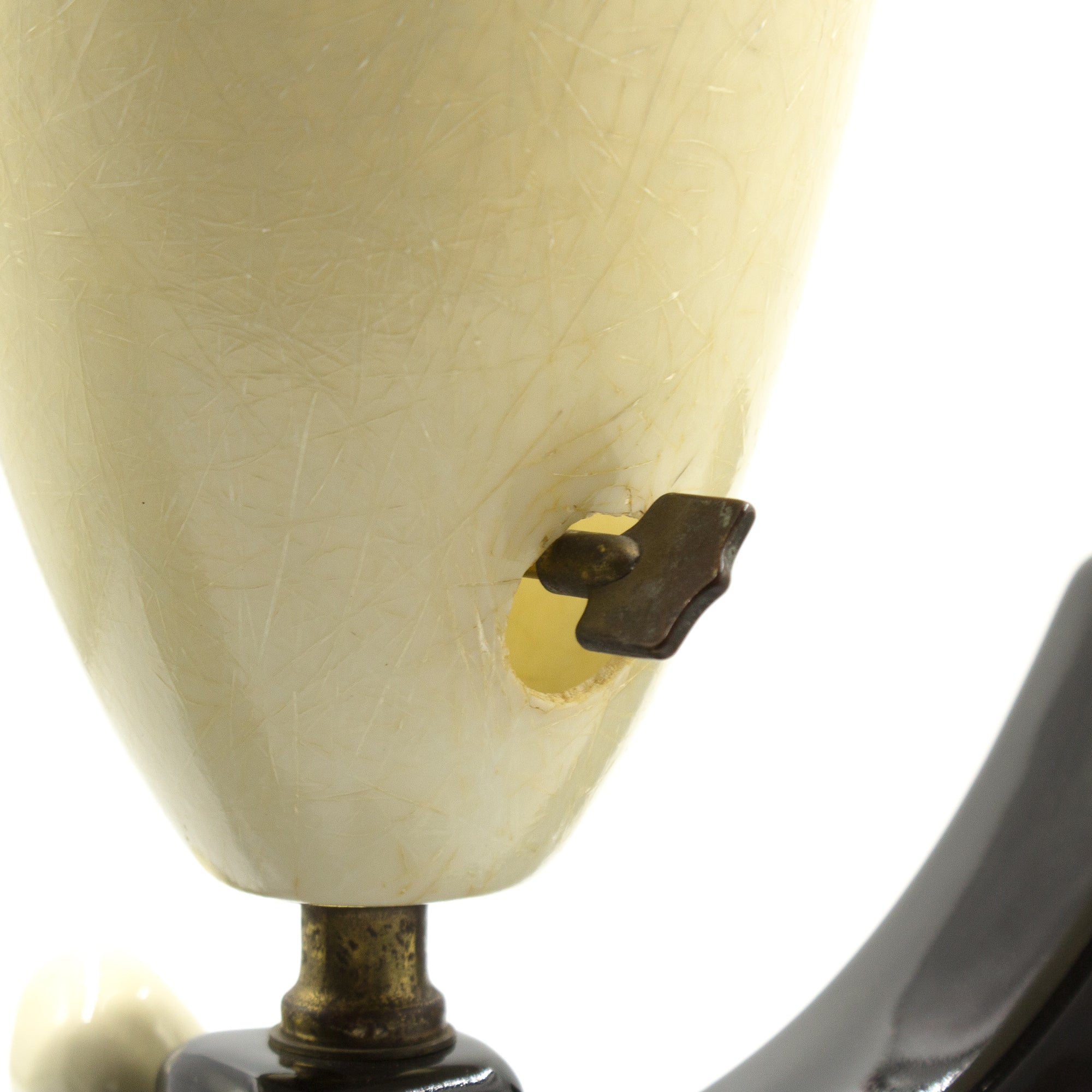 Porcelain Mid-Century Figural Person Table Lamp