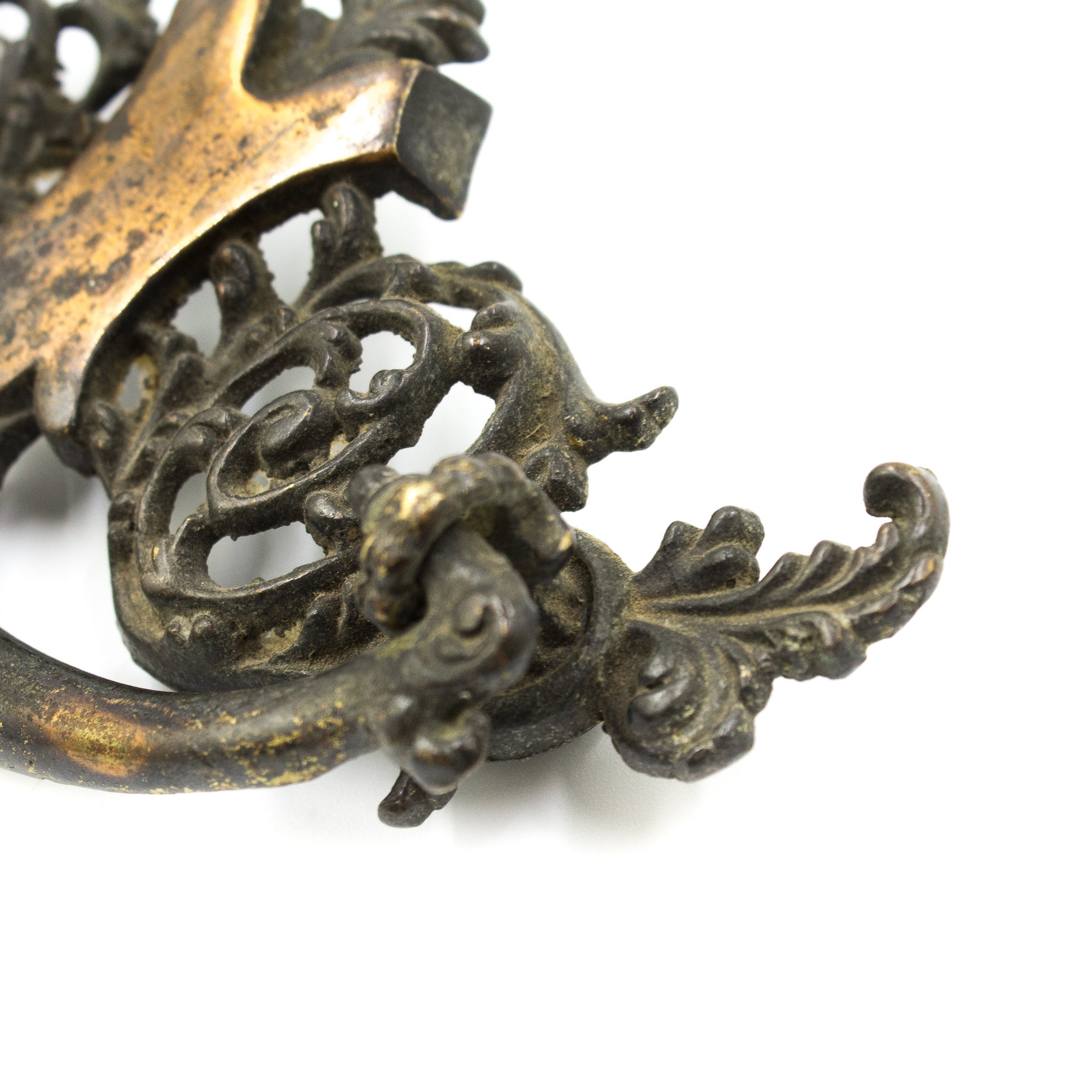 Ornate Victorian Brass Bail Pull