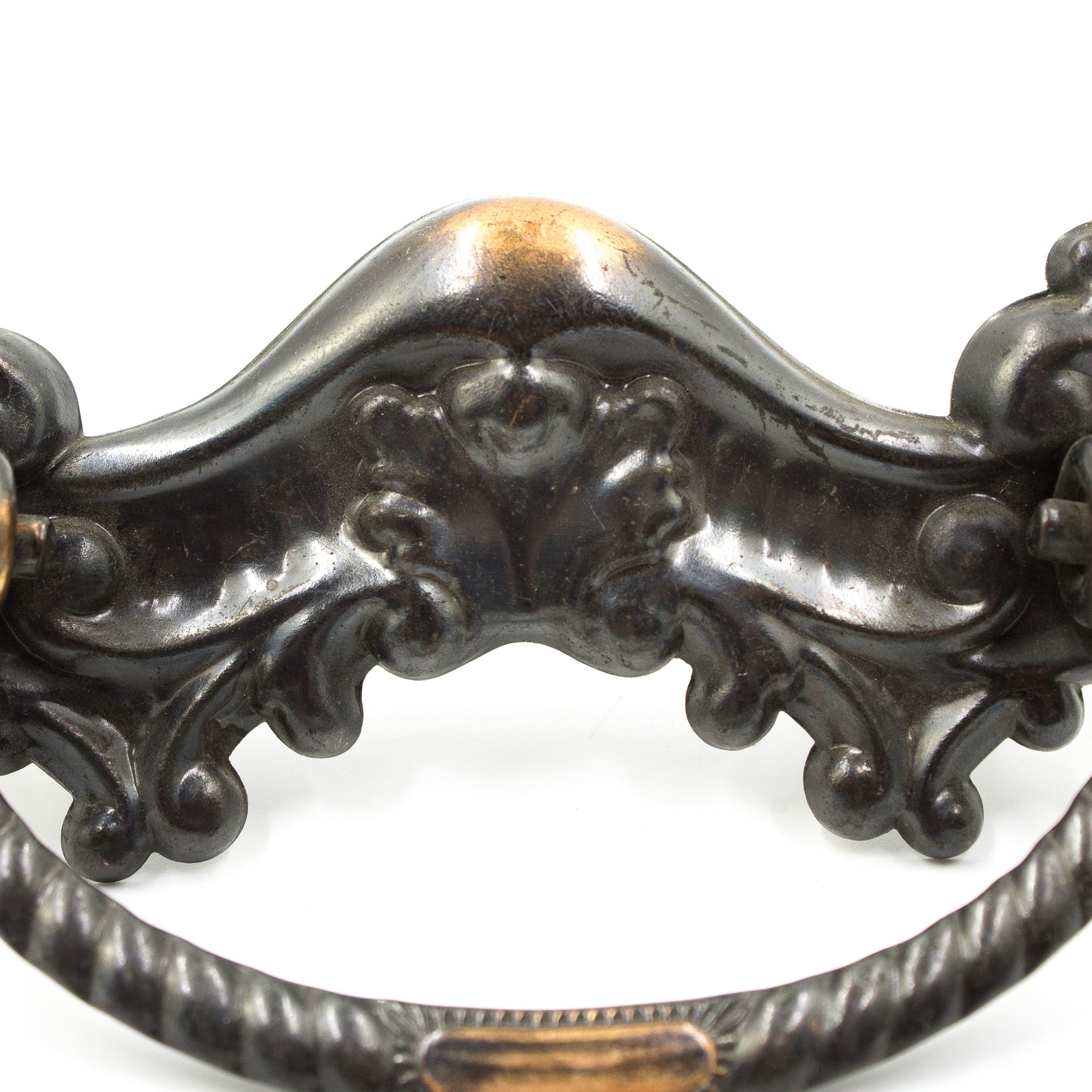 Japanned Stamped Brass Bail Pulls