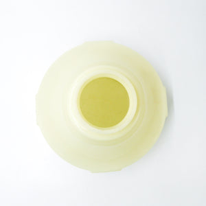 Painted Deco Custard Glass Shade