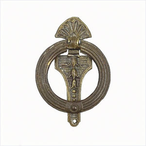 Geometric Art Nouveau Brass Ring Pulls