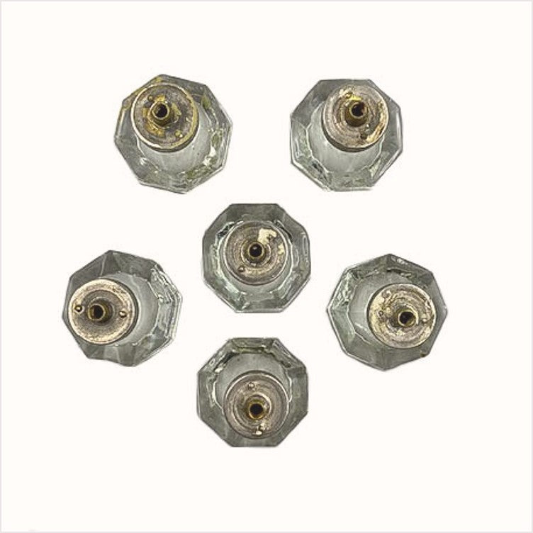 Clear Glass Octogonal Cabinet knobs