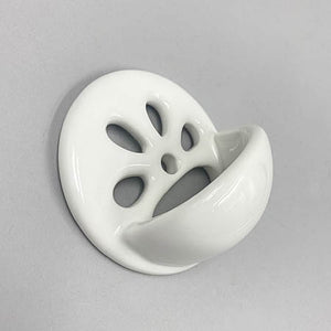 Porcelain White Clawfoot Tub Overflow Cover