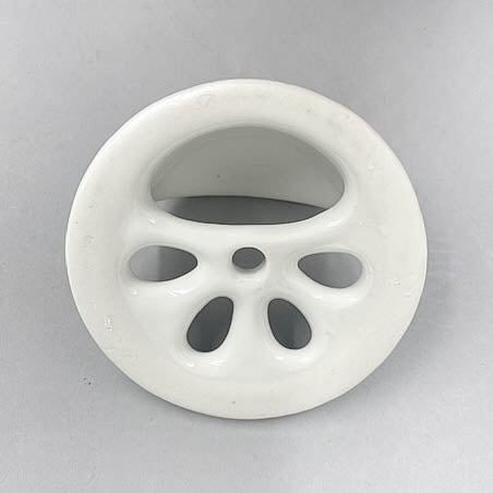 Porcelain White Clawfoot Tub Overflow Cover